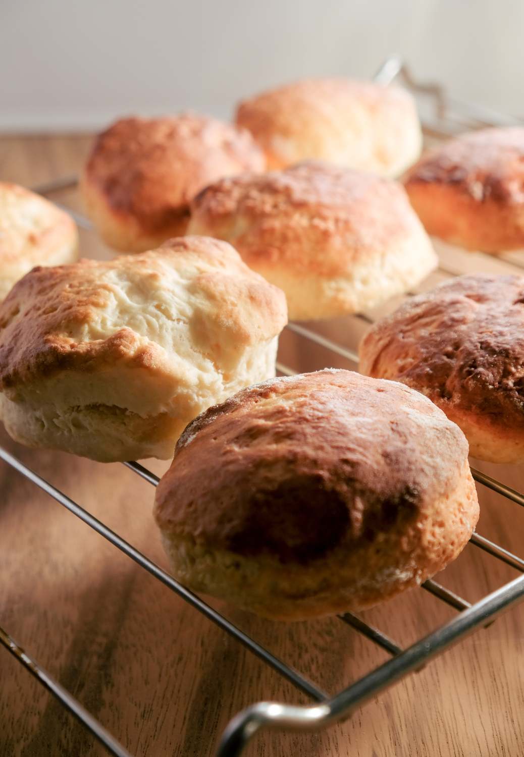 Scones on baking tray